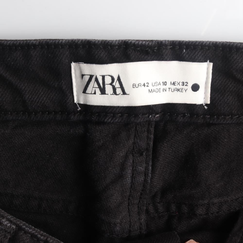 자라 블랙 롱 청바지 블랙진 이미지 5