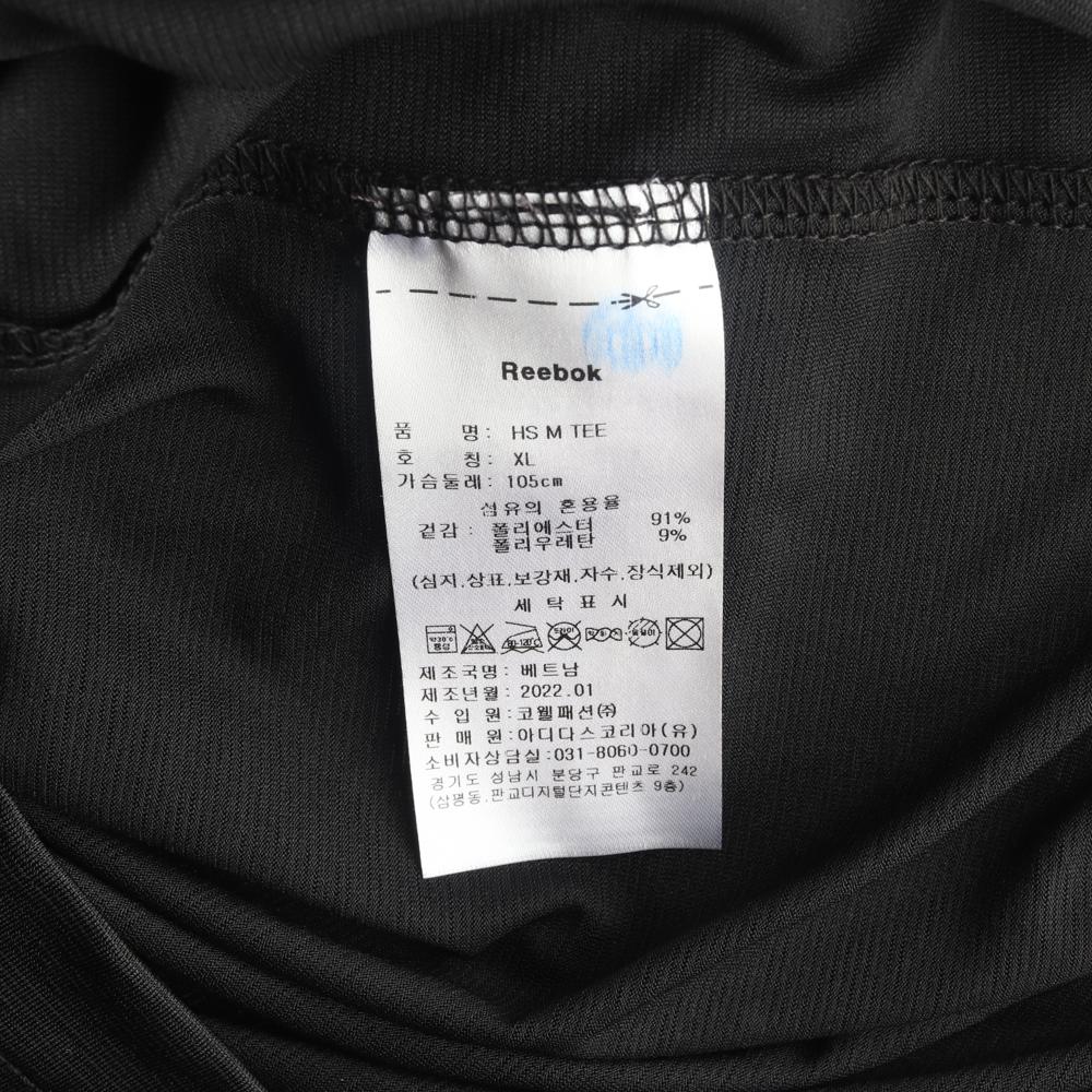 리복 블랙 반팔 라운드 티셔츠 이미지 6