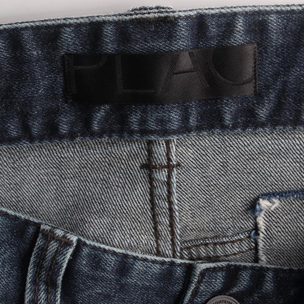 플랙 블루 데미지 데님 청바지 이미지 5