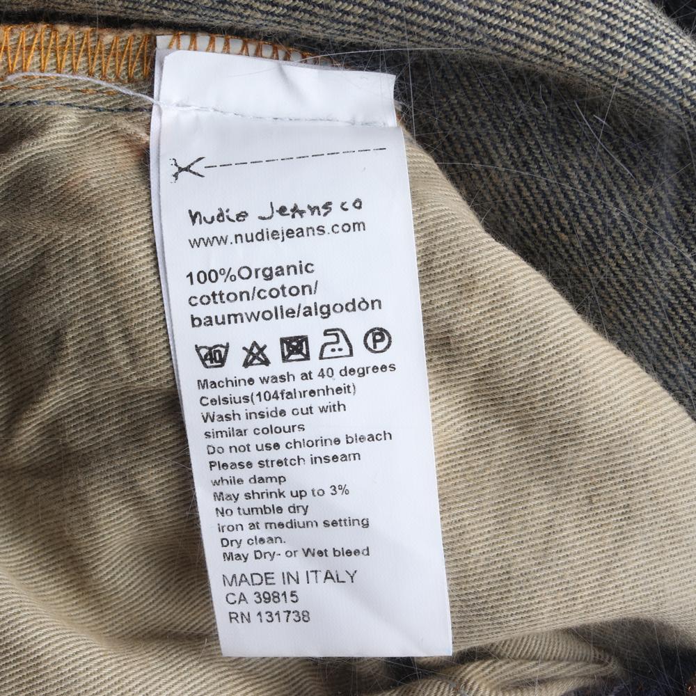 누디진 블루 워싱 데님 청바지 이미지 6