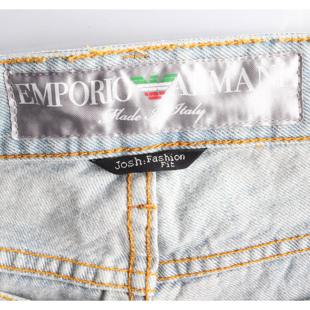 엠포리오 아르마니 스카이블루 연청 데님 청바지 이미지 5