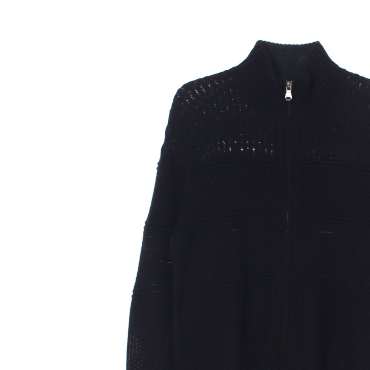 휴고 보스 블랙 모크넥 집업 가디건 재킷 이미지 2