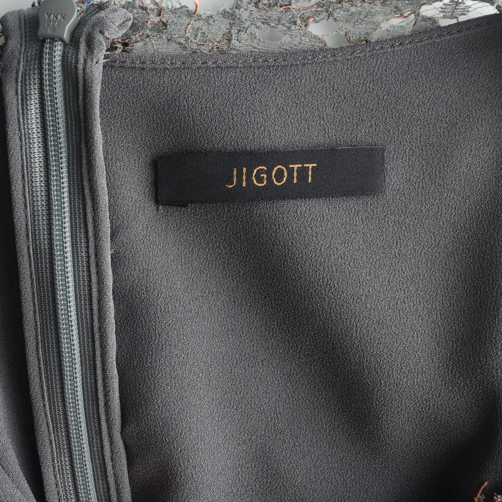 지고트 그레이 플라워 레이스 롱 튜닉원피스 이미지 5