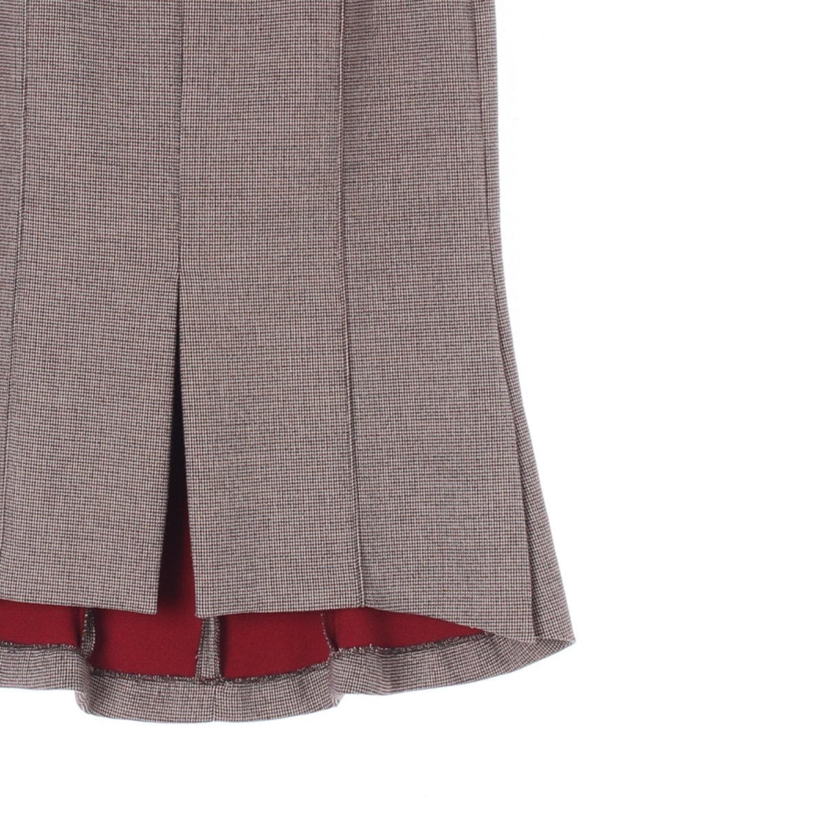 G-CUT지컷 잔체크 앞트임 롱스커트 이미지 3