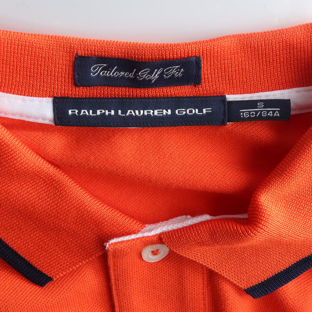 폴로 랄프 로렌 골프 오렌지 긴팔 카라 폴로 티셔츠 이미지 5
