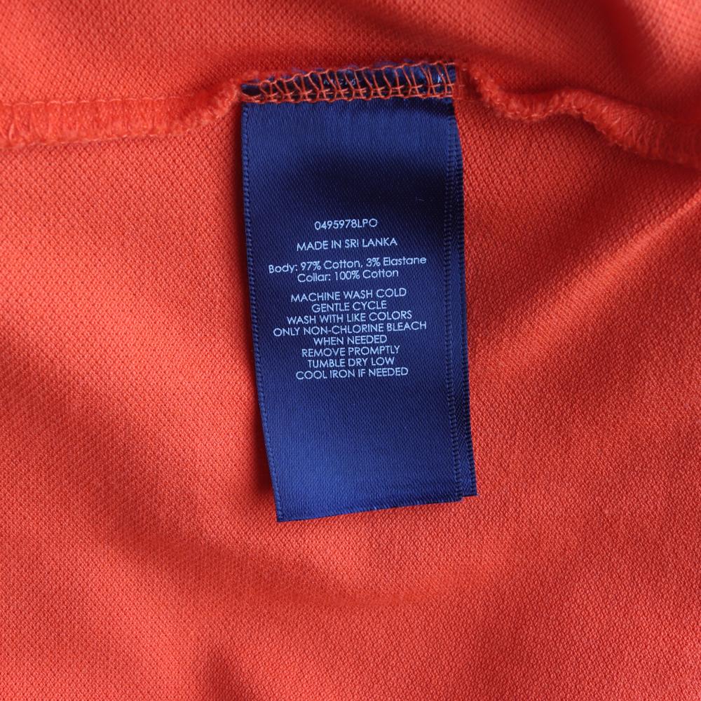 폴로 랄프 로렌 골프 오렌지 긴팔 카라 폴로 티셔츠 이미지 6