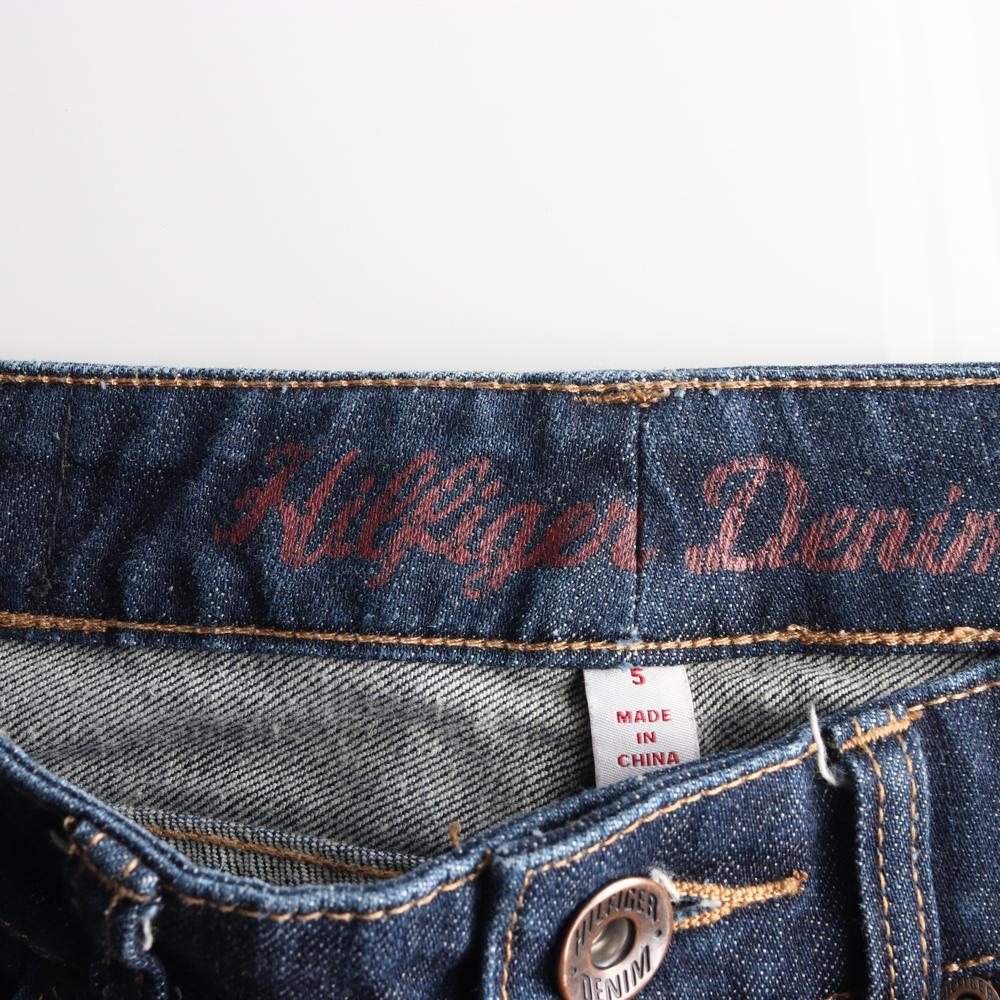 타미힐피거 로우라이즈 진청 부츠컷 데님 청바지 이미지 5