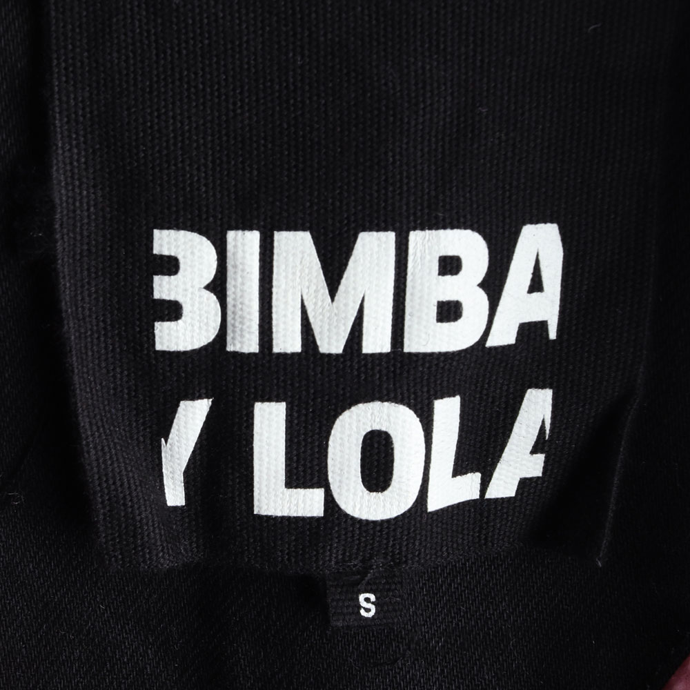 빔바이롤라 핑크 퍼안감 트럭커 블랙 데님 청자켓 이미지 6