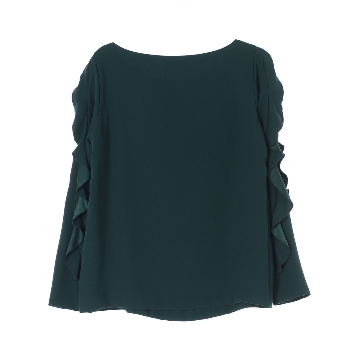 클럽모나코 딥그린 러플 소매 블라우스 이미지 4