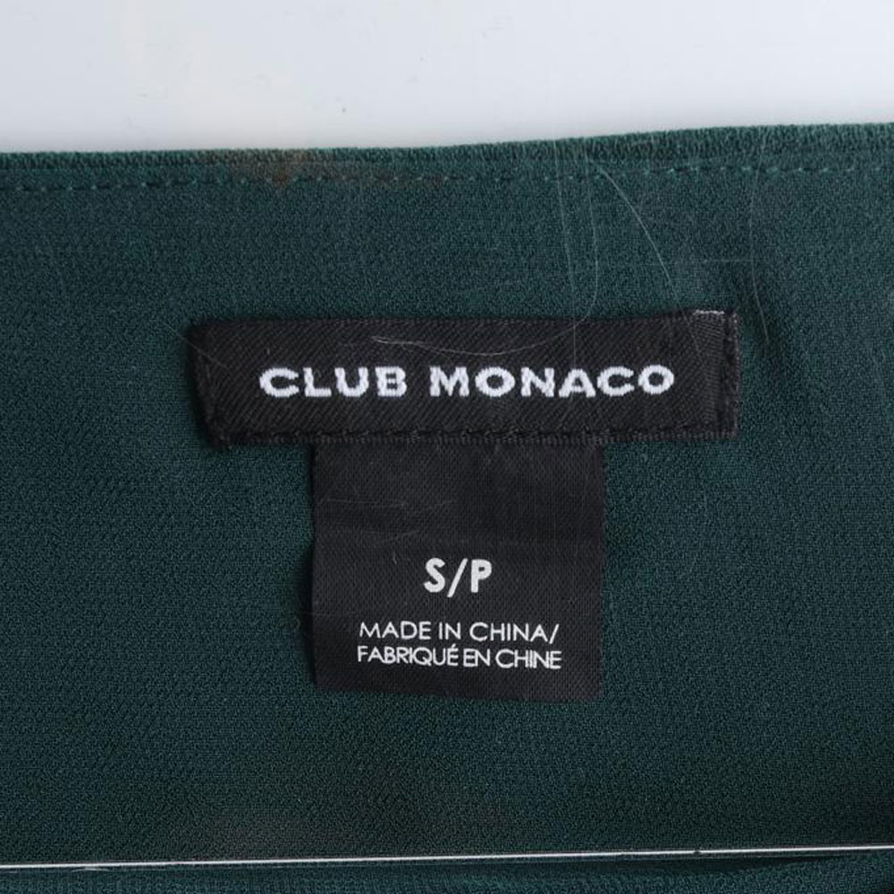 클럽모나코 딥그린 러플 소매 블라우스 이미지 5