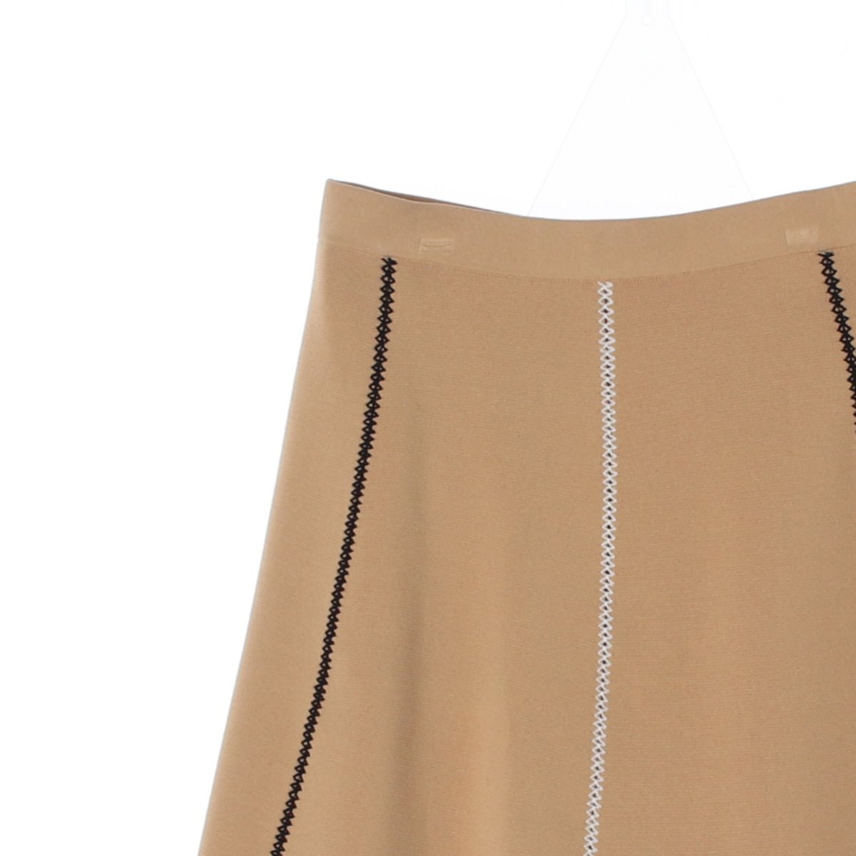 산드로 베이지 니트 플레어 스커트 이미지 2