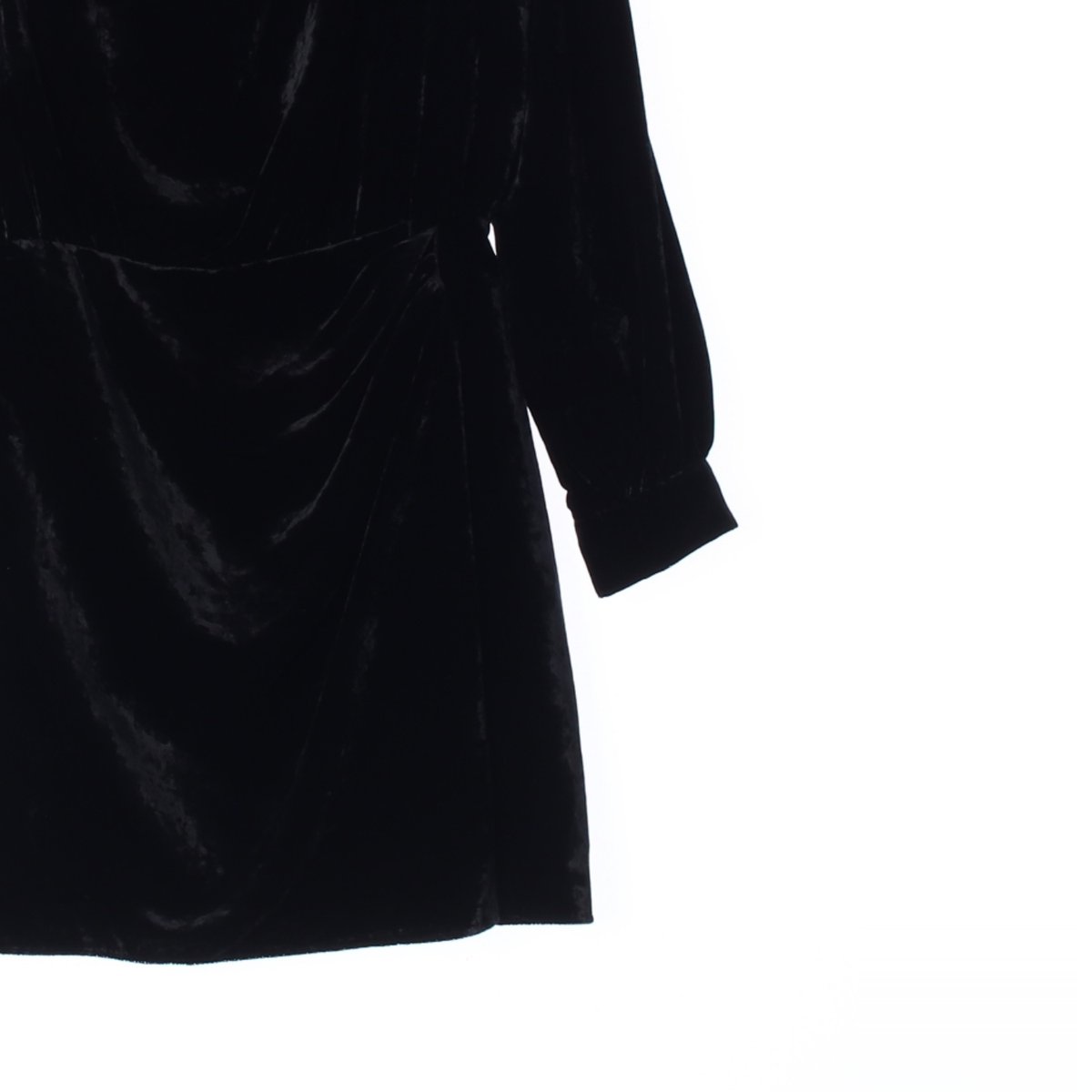 자라 반하이넥 벨벳 미니 원피스 이미지 3