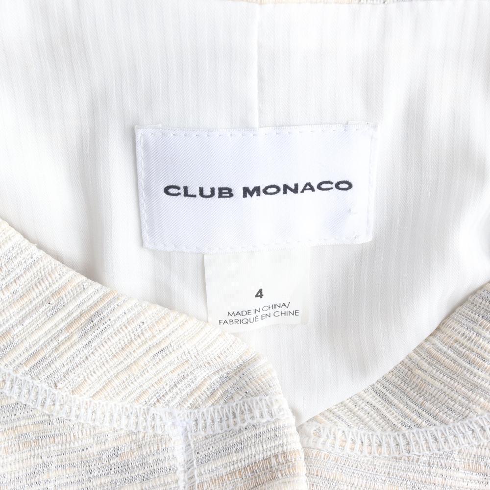 클럽모나코 아이보리 노카라 크롭 재킷 이미지 6