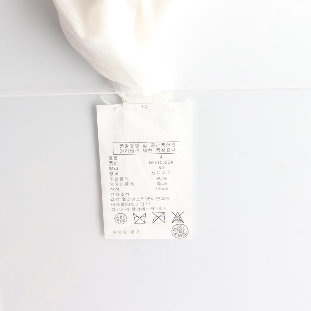 클럽모나코 아이보리 노카라 크롭 재킷 이미지 7