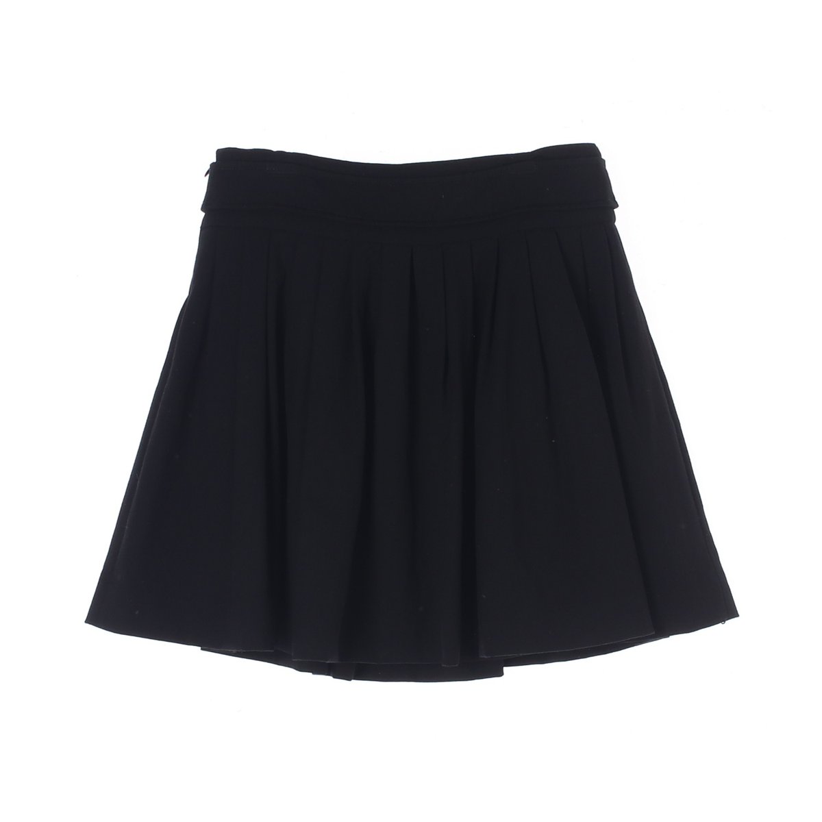 클럽모나코 블랙 울 미디 플리츠스커트 이미지 4