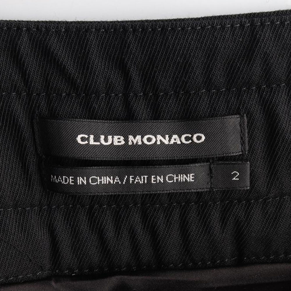 클럽모나코 블랙 울 미디 플리츠스커트 이미지 5