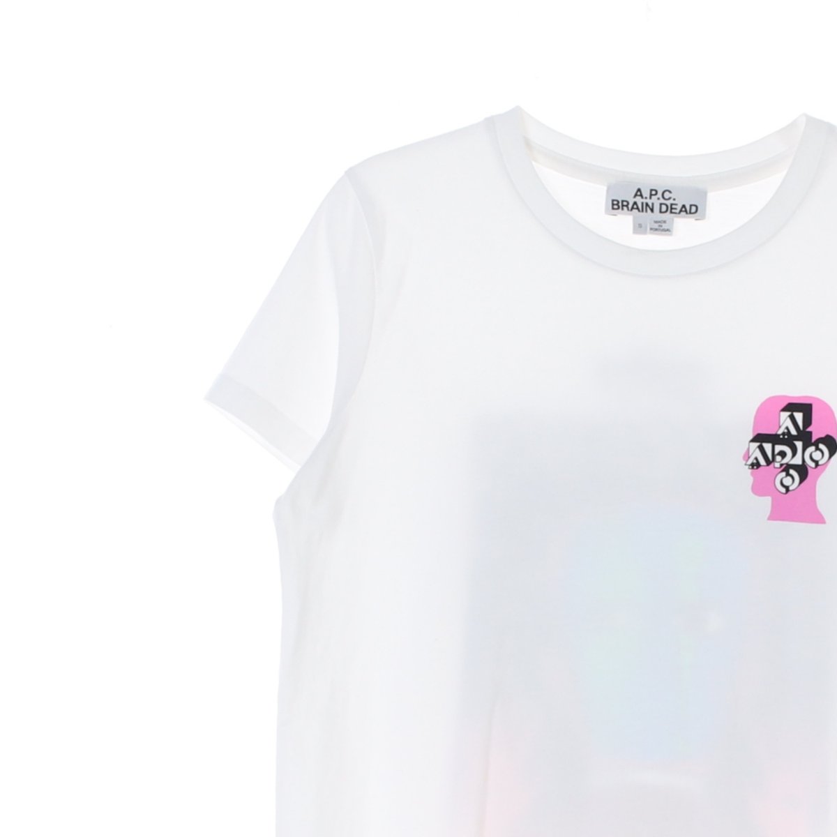 아페쎄A.P.C. x Brain Dead 화이트 반팔 라운드 티셔츠 이미지 2