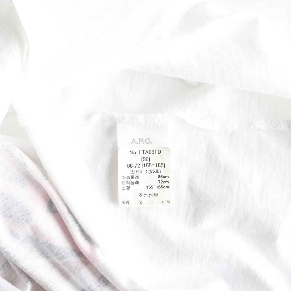 아페쎄A.P.C. x Brain Dead 화이트 반팔 라운드 티셔츠 이미지 6