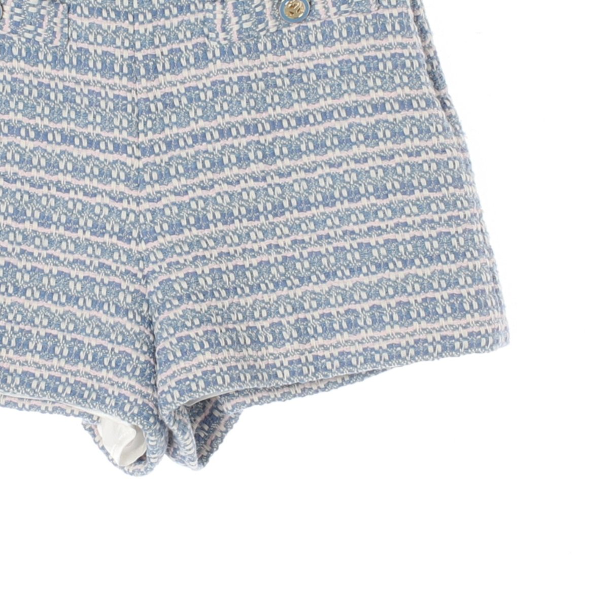 산드로 하늘 하이웨이스트 트위드 쇼츠 반바지 팬츠 이미지 3