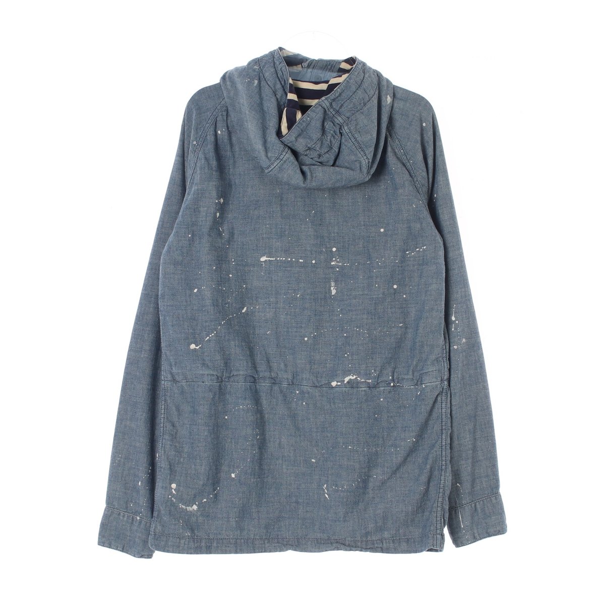 데님앤서플라이 페인팅 데님 후드 트럭커 재킷 이미지 5