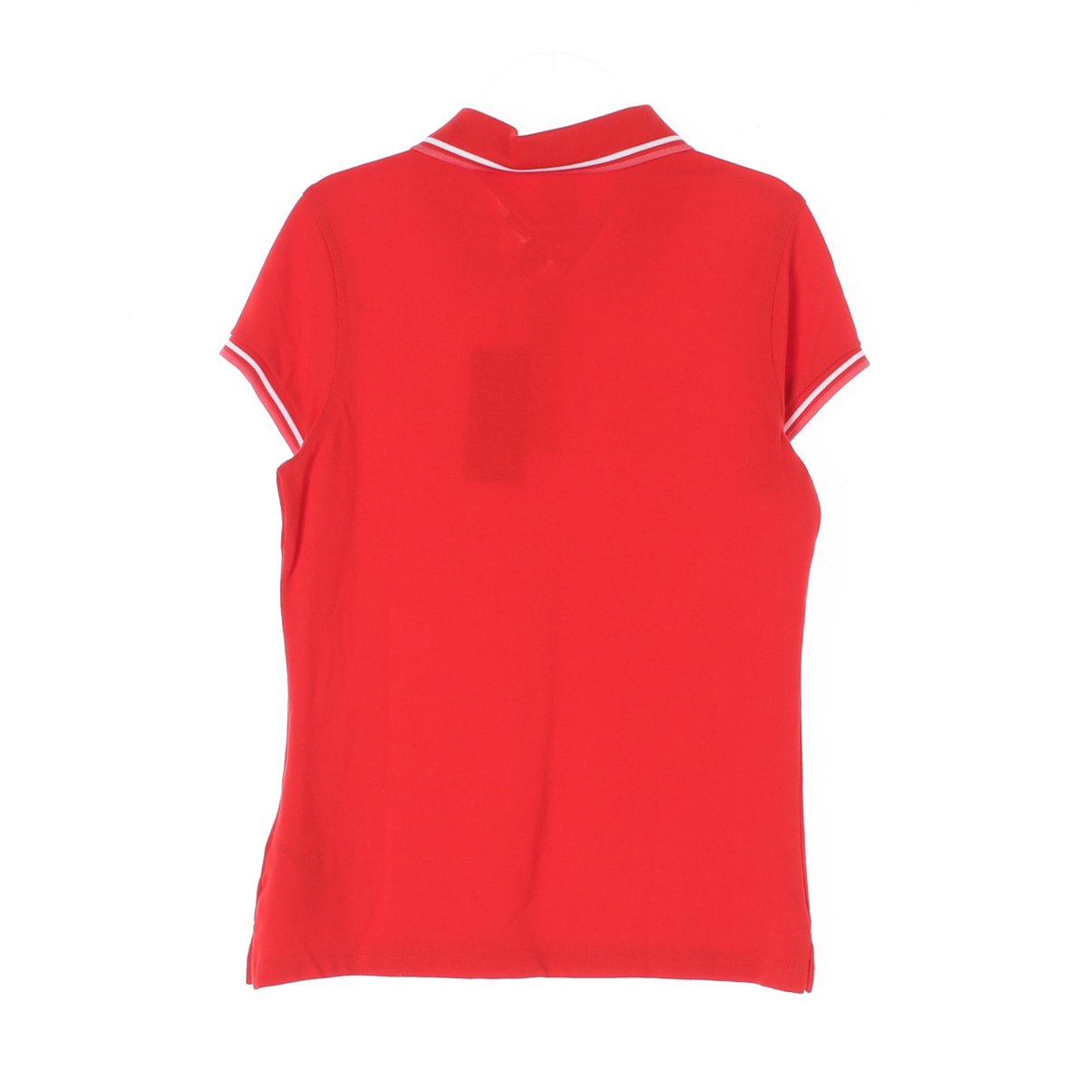 타미힐피거 레드 캡소매 반팔 카라 폴로 티셔츠 이미지 4