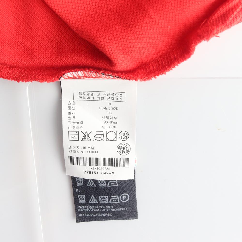 타미힐피거 레드 캡소매 반팔 카라 폴로 티셔츠 이미지 6