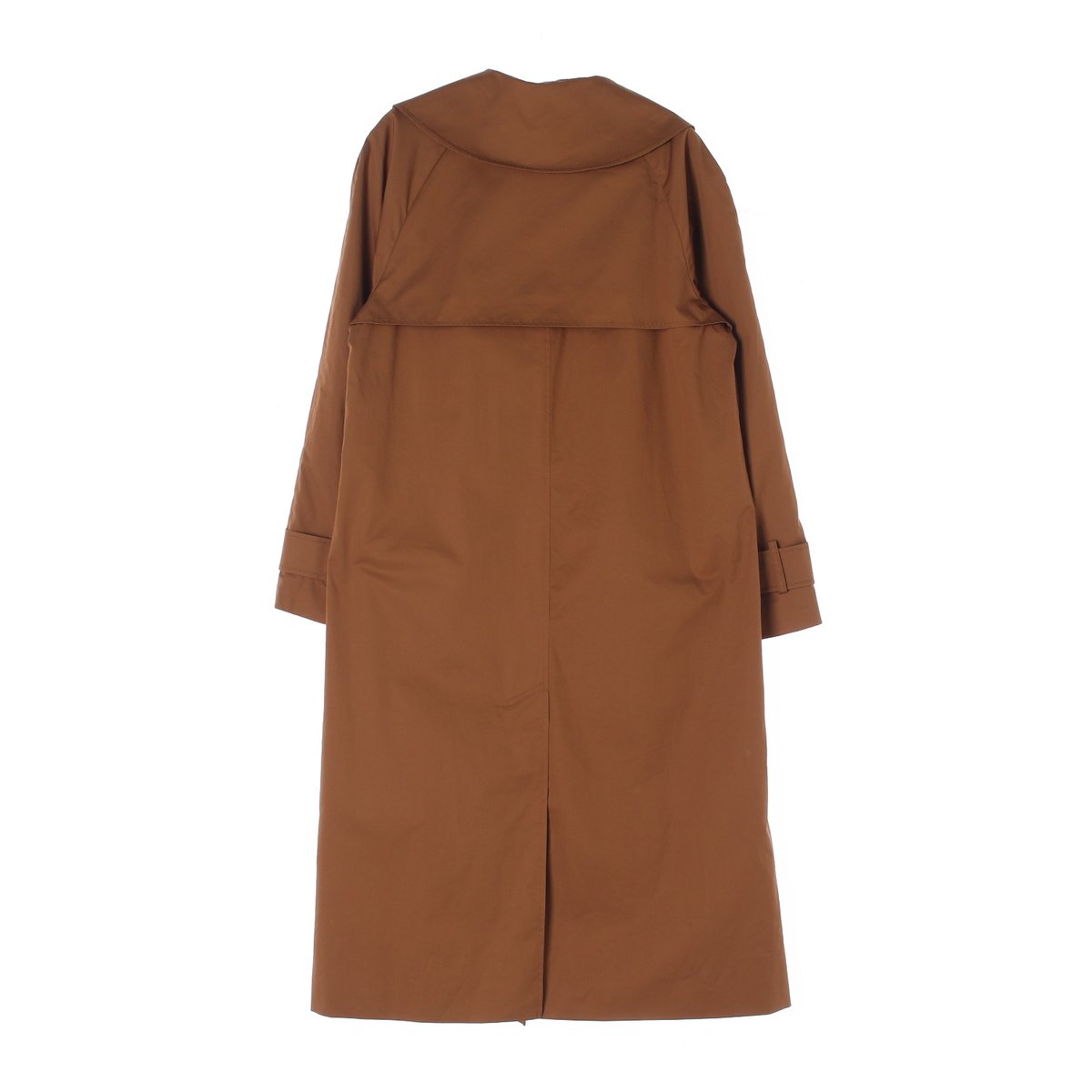 잇미샤 진브라운 넓은 카라 더블 트랜치 코트 이미지 5