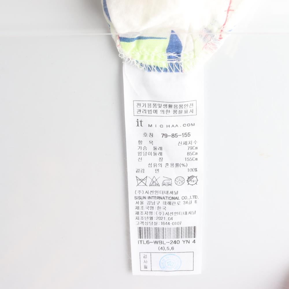 잇미샤 넓은 카라 휴양지 셔츠 블라우스 이미지 6