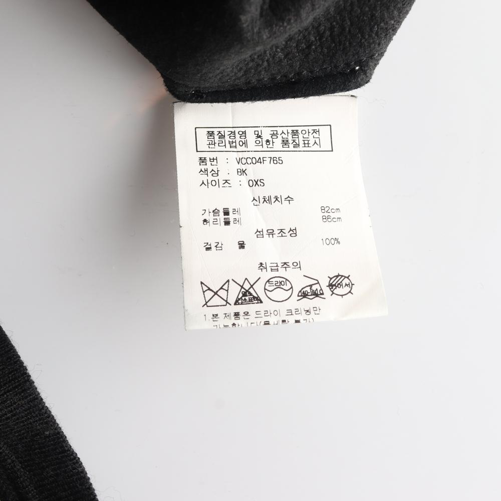 빈스 블랙 레더 울100 니트 원피스 이미지 6