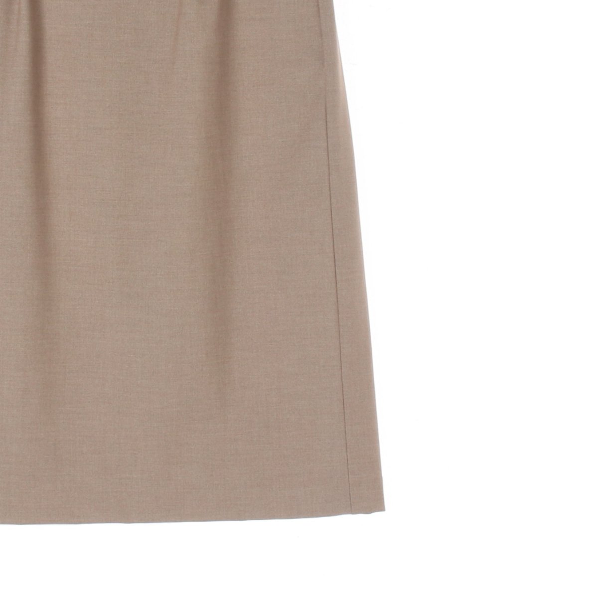 망고매니플리즈 베이지 레더디테일 롱 스커트 이미지 3