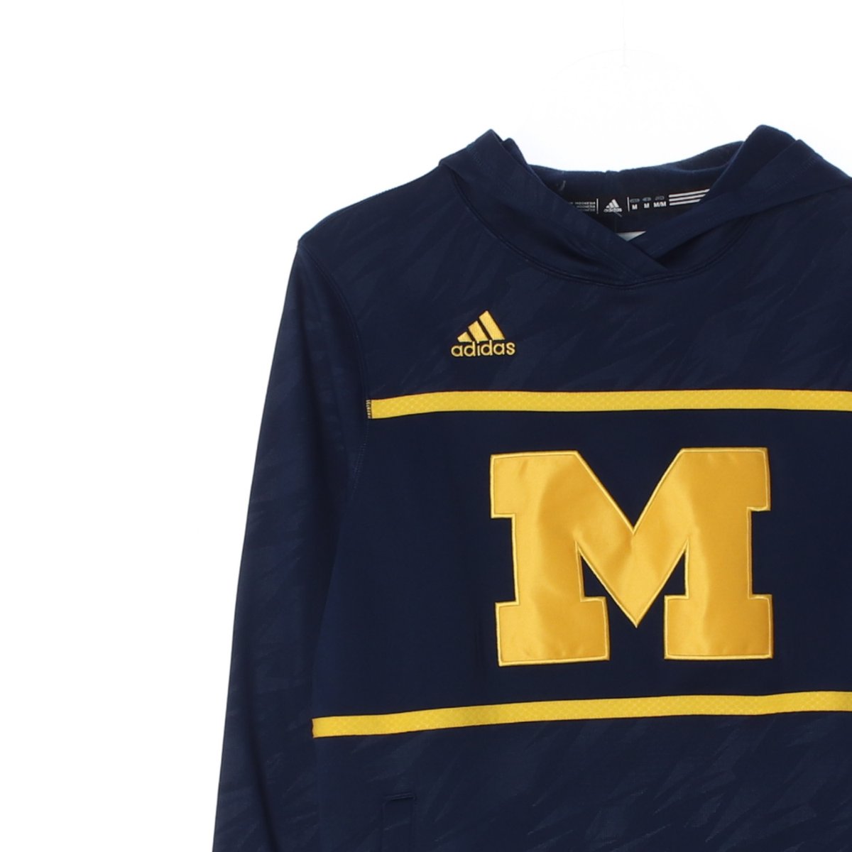 아디다스 네이비 미시간 기모 후드티셔츠 이미지 2