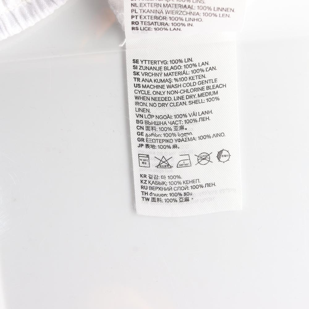 H&m에이치앤엠 화이트 스퀘어넥 크롭 블라우스 이미지 6