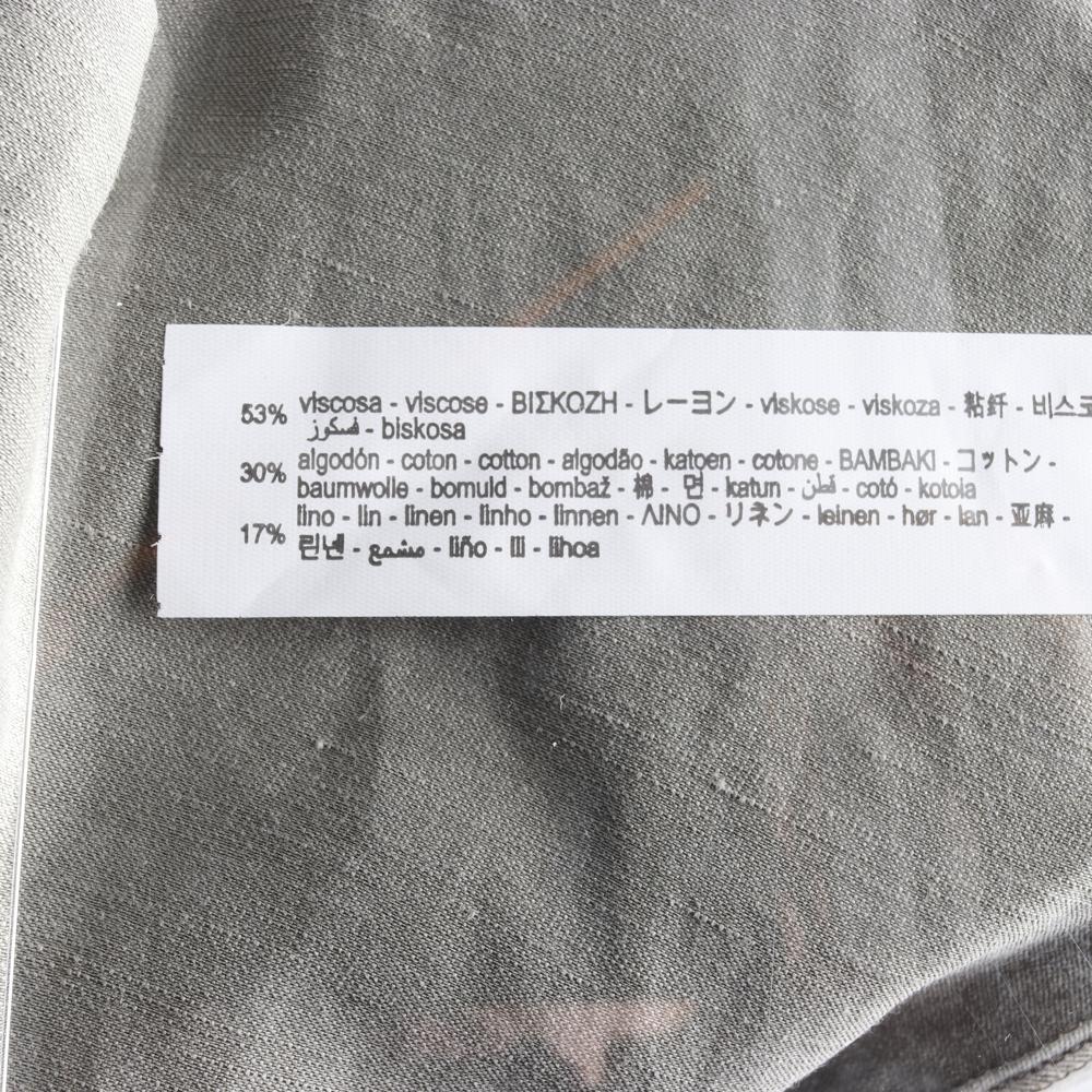 자라 카키 백절개 린넨 슬립 미니 드레스 이미지 6