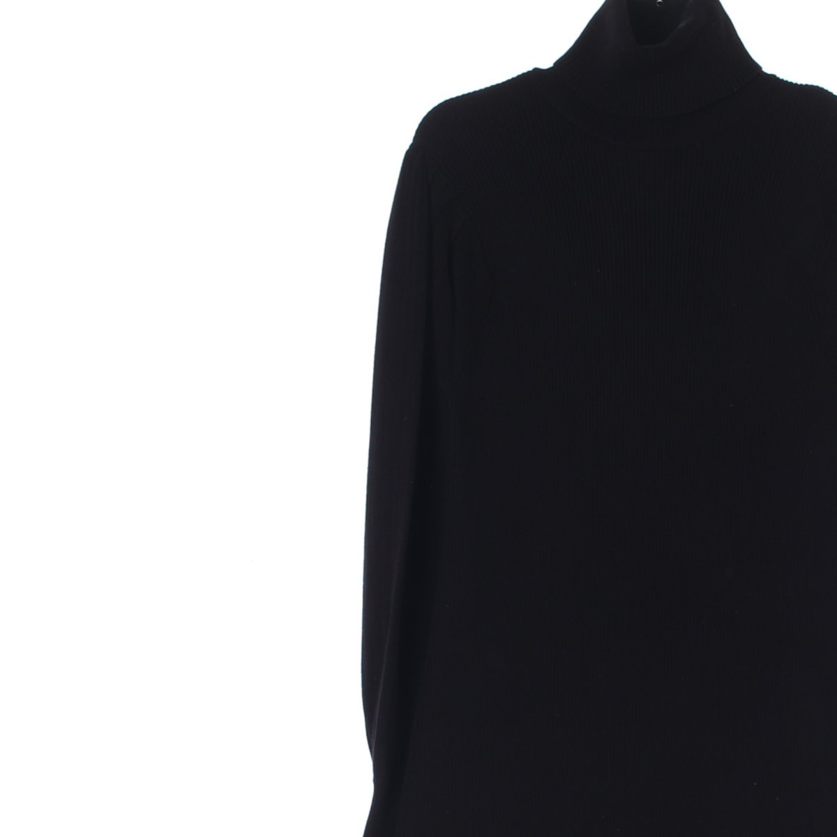 자라 블랙 터틀넥 소매 디테일 니트 원피스 이미지 2