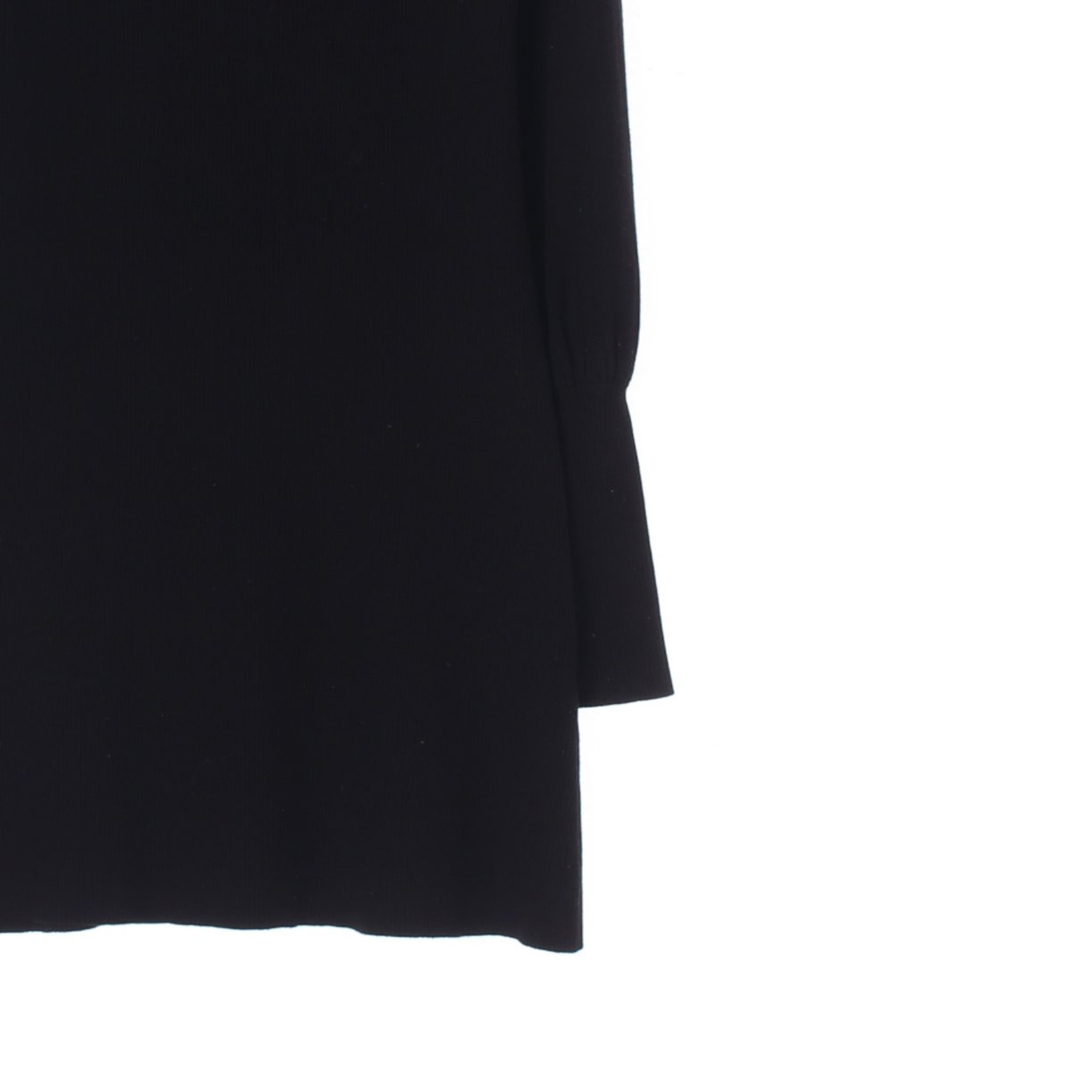 자라 블랙 터틀넥 소매 디테일 니트 원피스 이미지 3