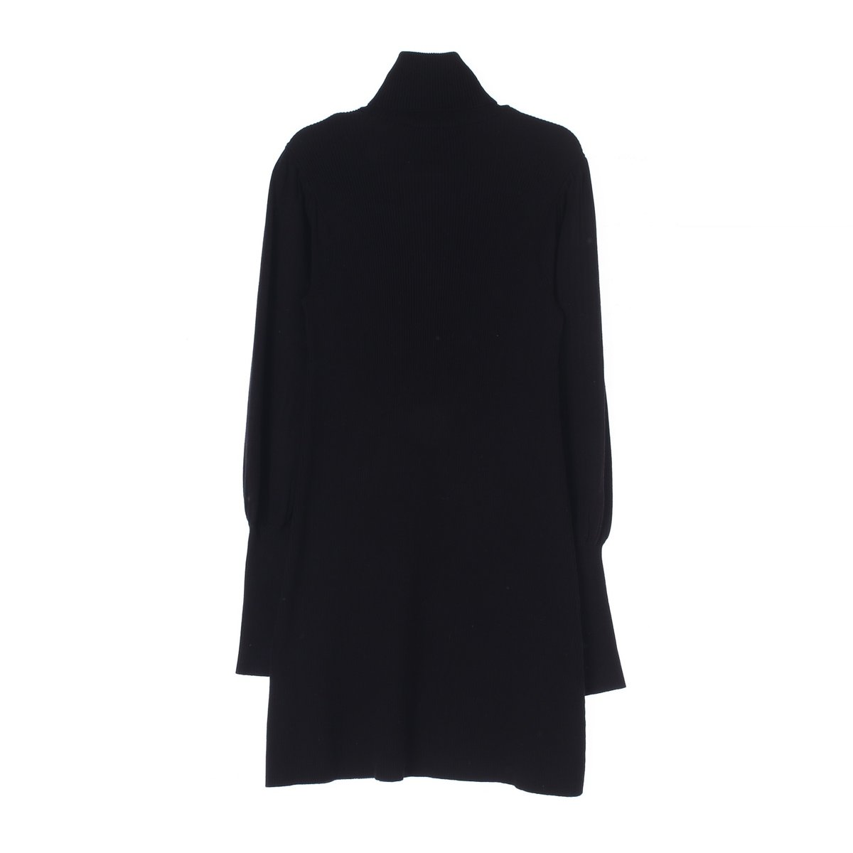 자라 블랙 터틀넥 소매 디테일 니트 원피스 이미지 5