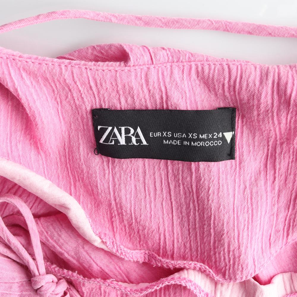 자라 핑크 뷔스티레 미니 드레스 이미지 5