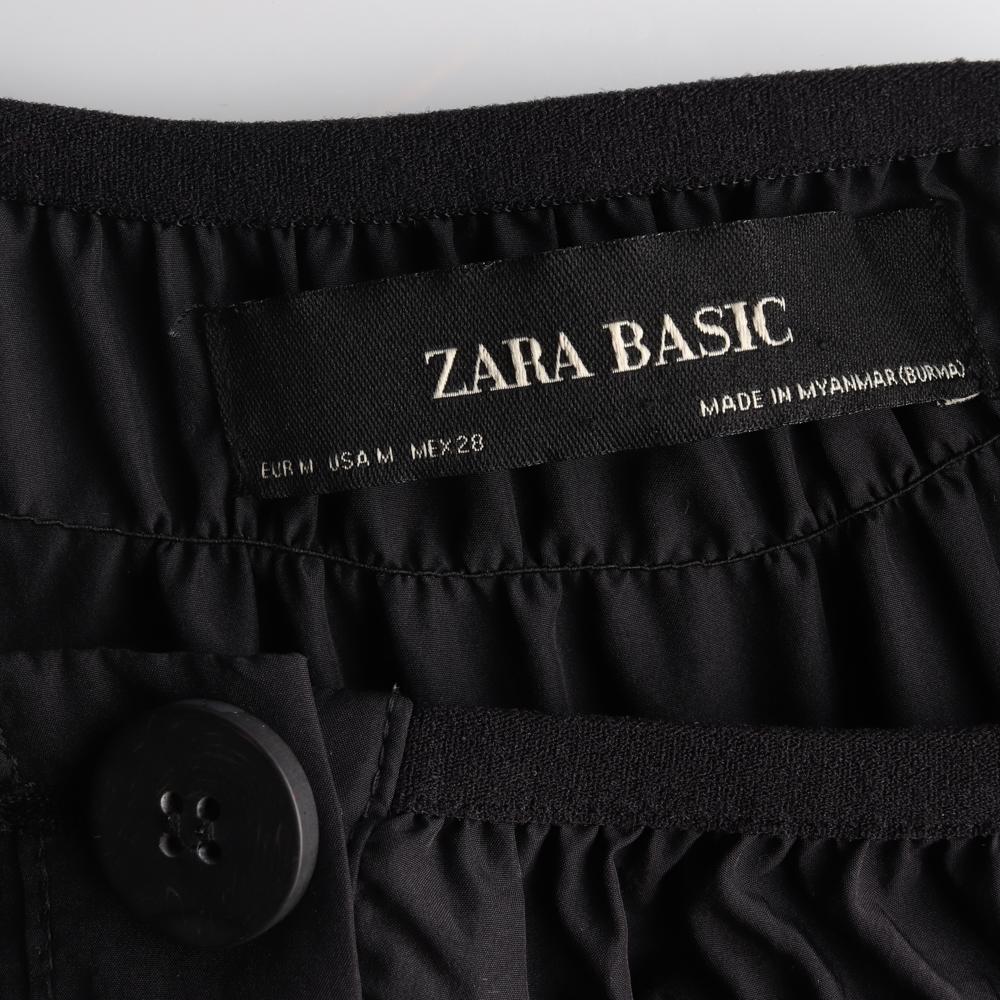 자라 블랙 노카라 셔츠원피스 이미지 5