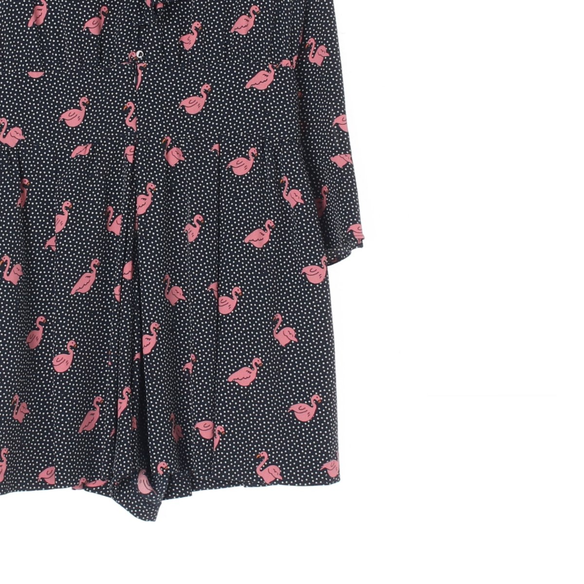 자라 블랙 플라멩고 미니 점프수트 이미지 3