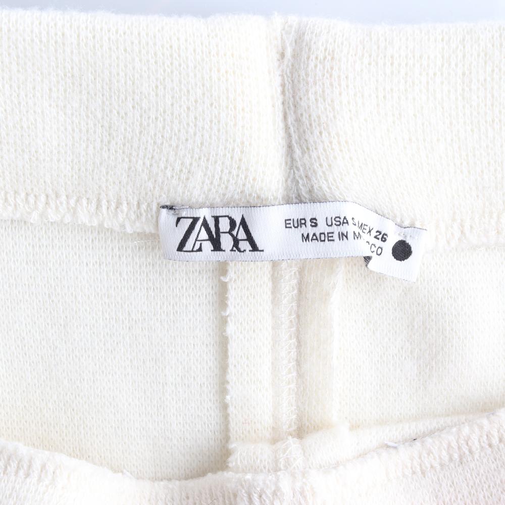 자라 아이보리 니트 밴딩 플레어 롱 스커트 이미지 5