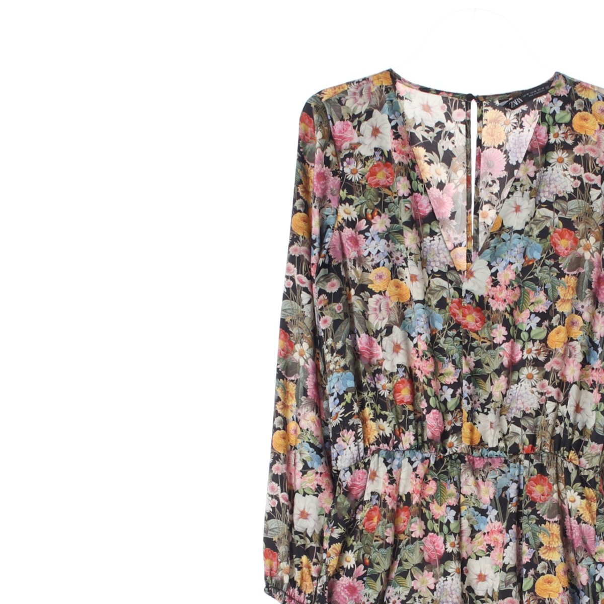 자라 플라워 브이넥 긴팔 미니 튜닉원피스 이미지 2