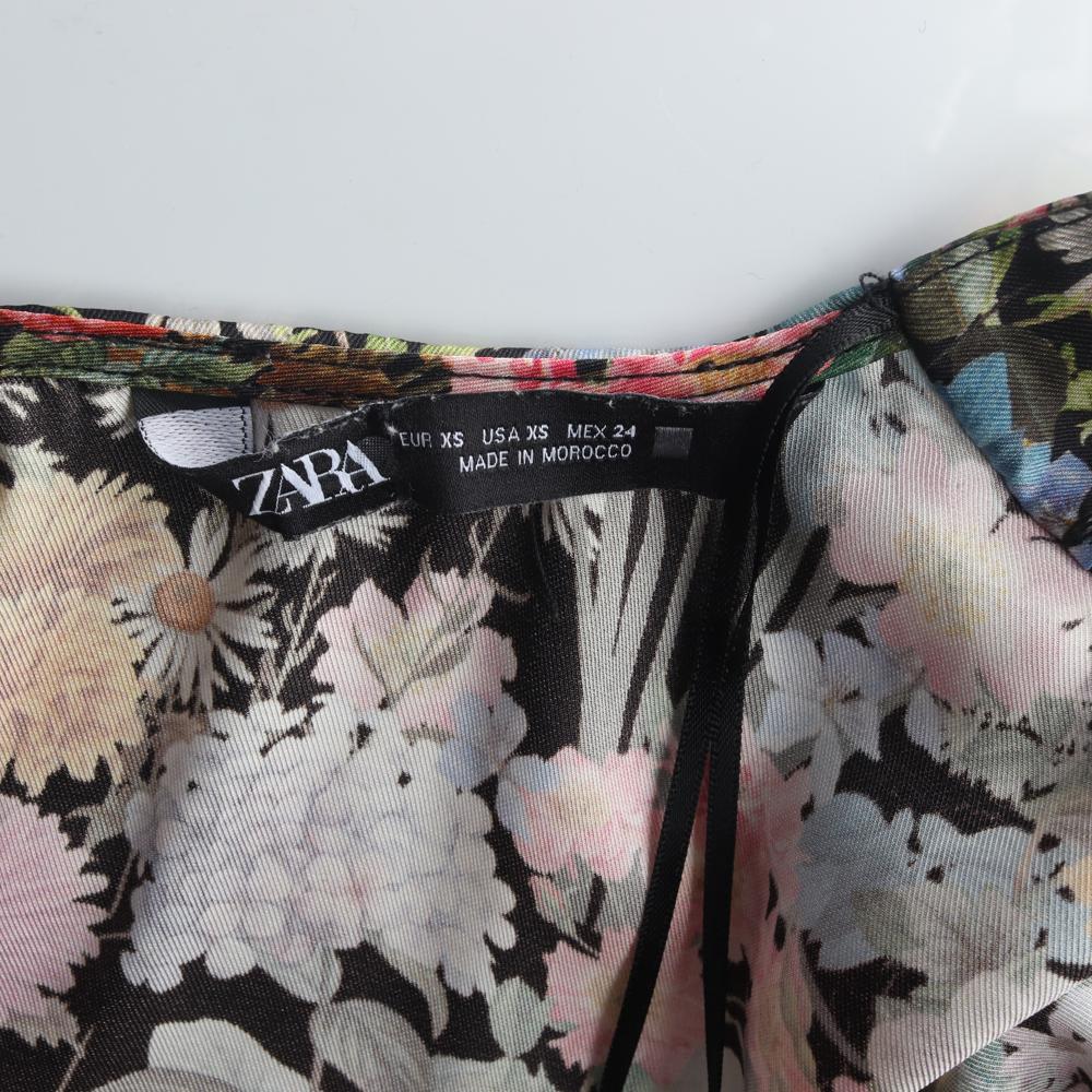 자라 플라워 브이넥 긴팔 미니 튜닉원피스 이미지 5