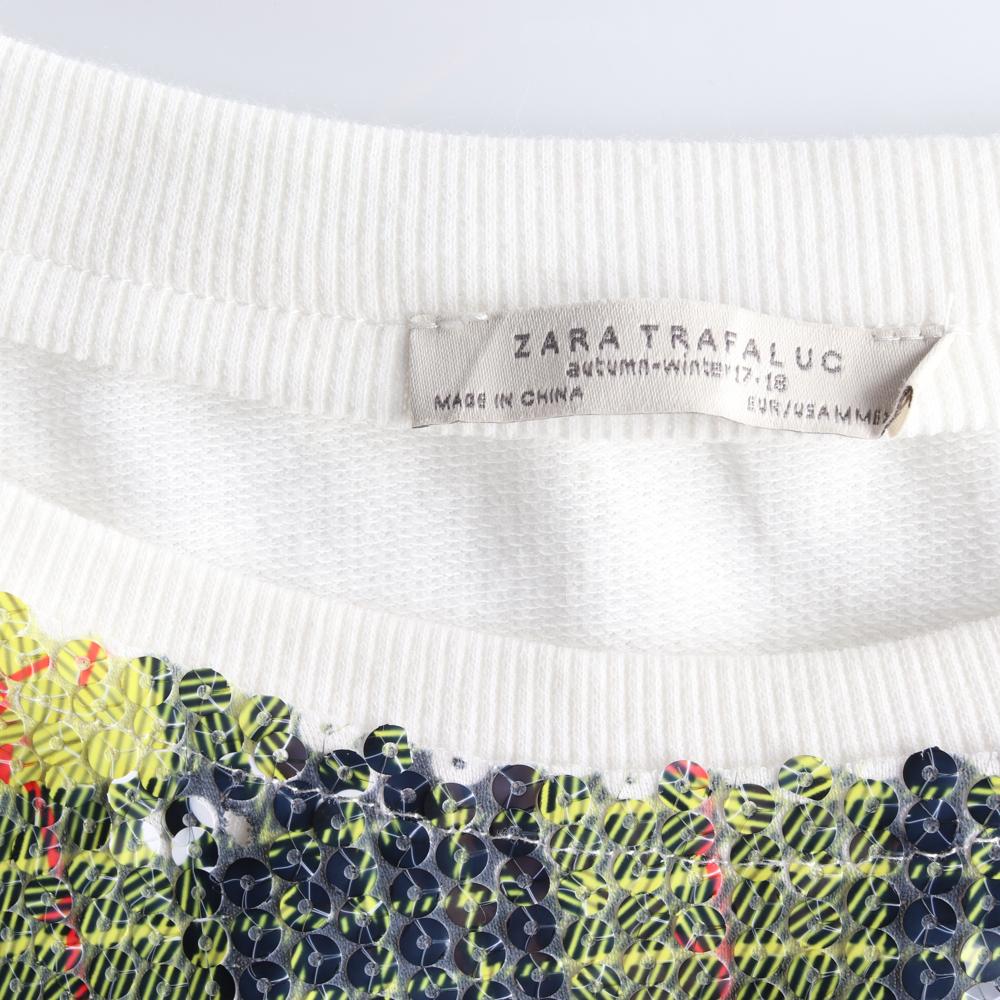 자라 그린체크 스팽글 반팔 롱 원피스 이미지 5