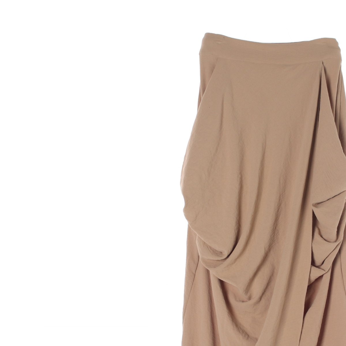 자라 베이지 드레이프 롱 스커트 이미지 2