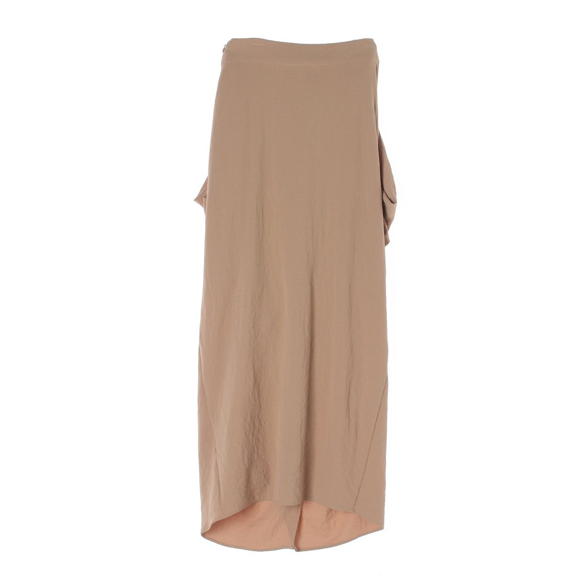 자라 베이지 드레이프 롱 스커트 이미지 4
