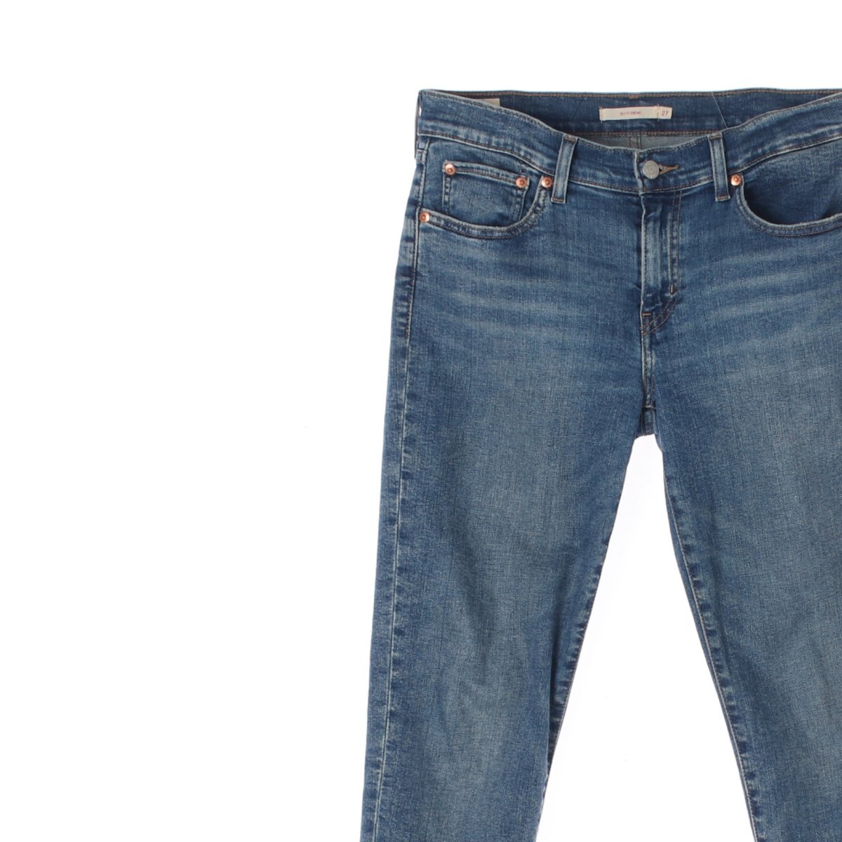 리바이스 중청 스키니핏 데님 청바지 이미지 2