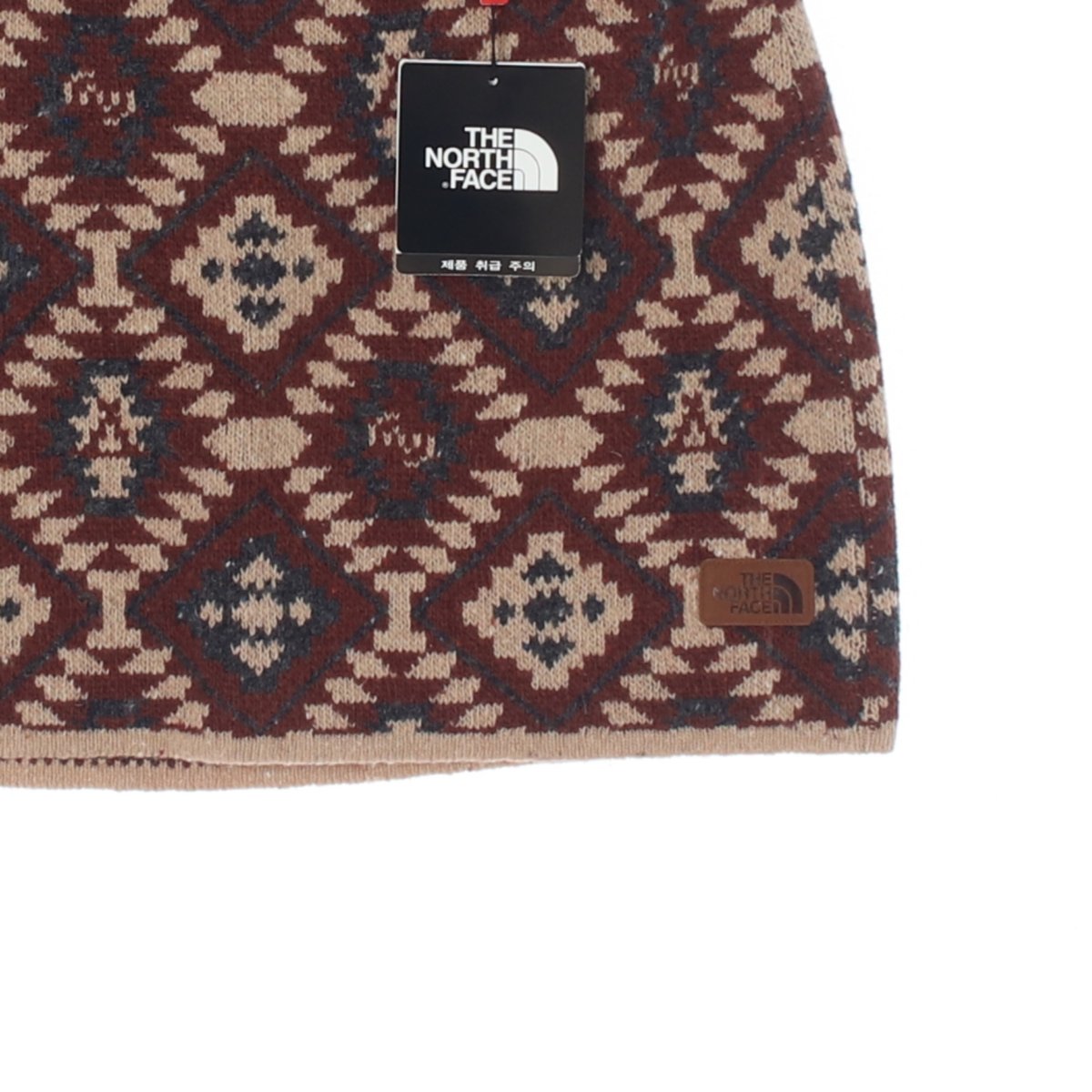 노스페이스 베이지 울 니트 미니 스커트 이미지 3