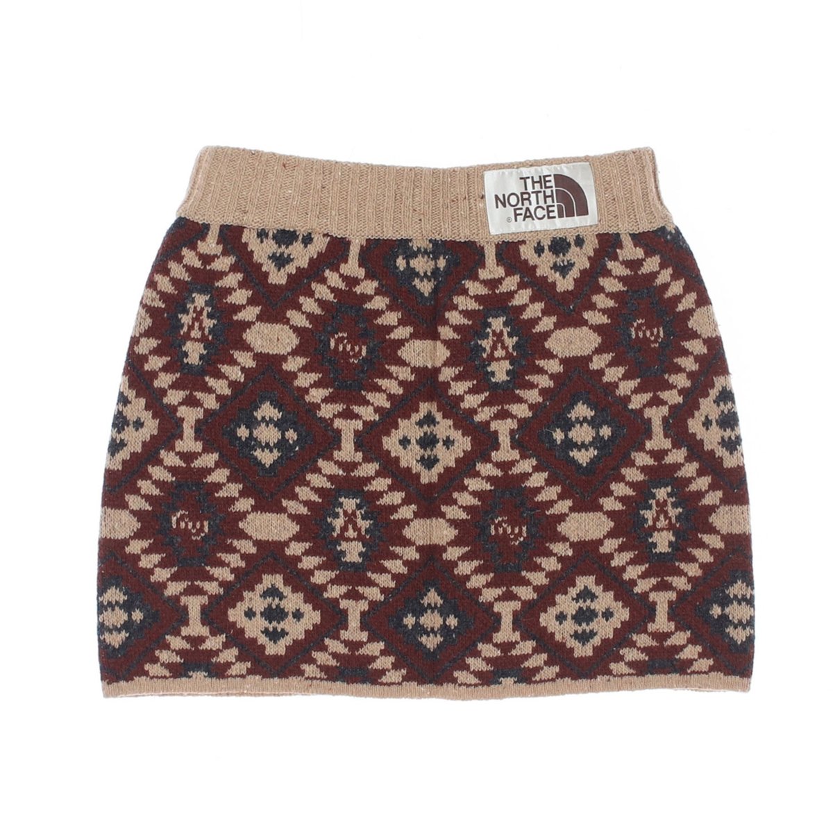 노스페이스 베이지 울 니트 미니 스커트 이미지 4