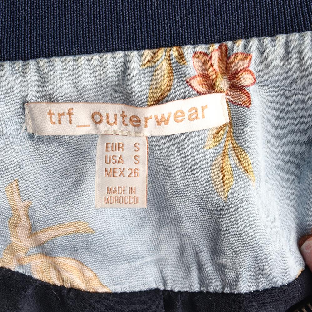 자라 하늘 플라워 크롭 블루종 집업재킷 이미지 6