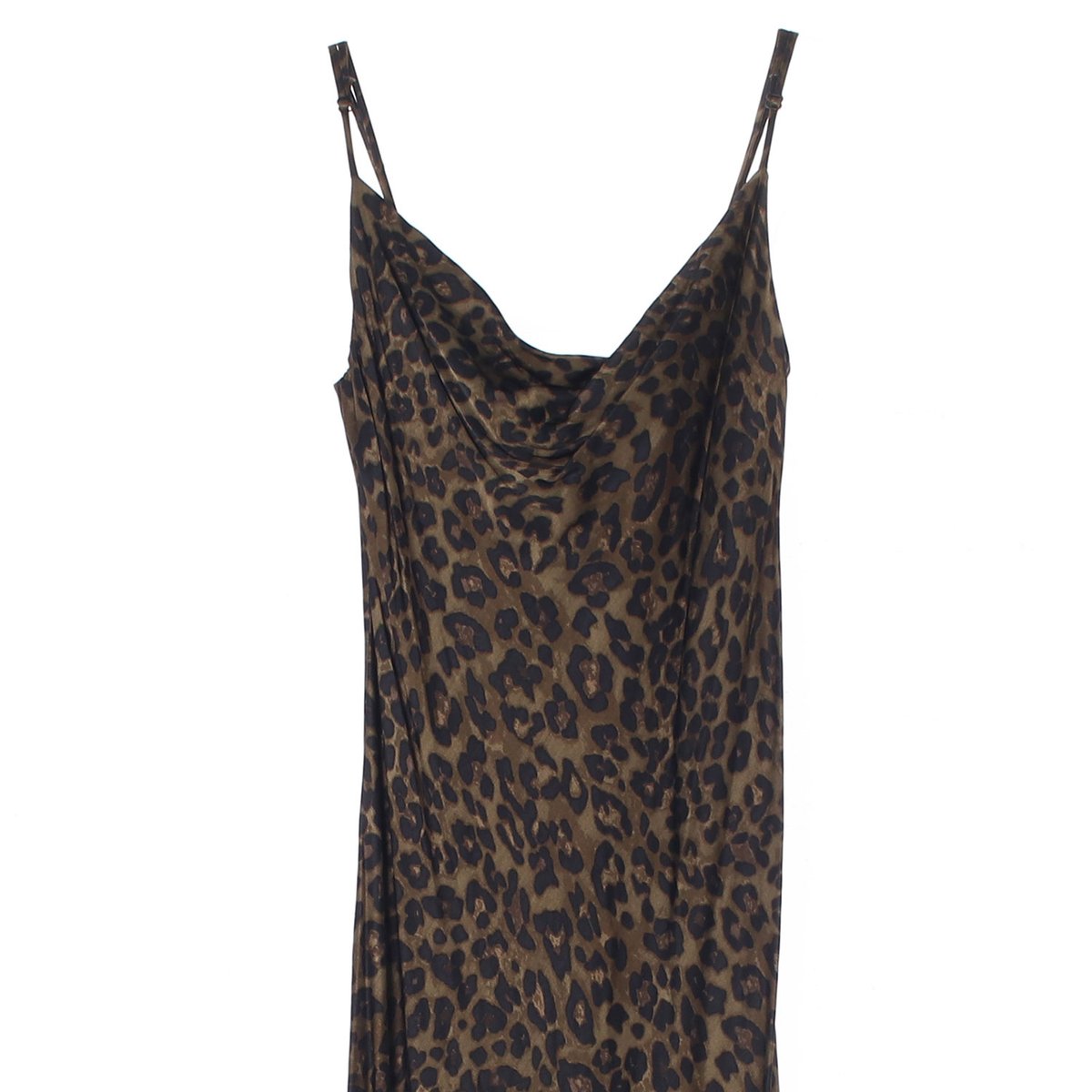 자라 레오파드 뷔스티에 롱 원피스 슬립드레스 이미지 2